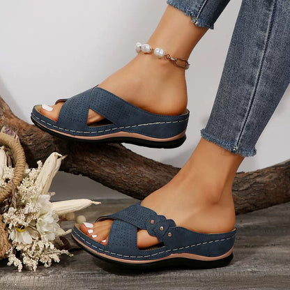 Sandalias ortopédicas cómodas para usar todo el día, alivian los dolores de espalda y pies. 🔥 Segundo par a mitad de precio.