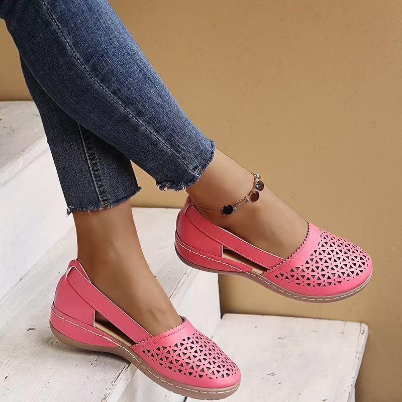 Sandalias ortopédicas para mujer con cuña – diseño perforado y transpirable, comodidad sin dolor durante todo el día ✨