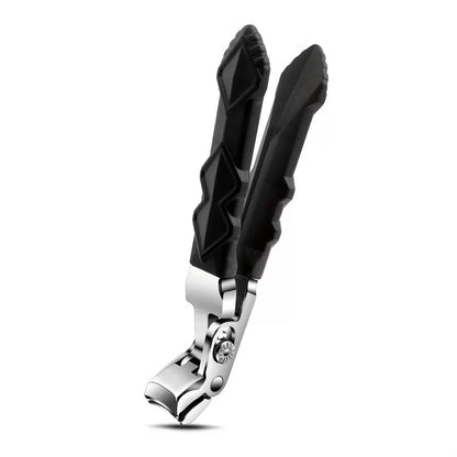 Cortauñas Ergonómico de Acero Inoxidable para Ancianos – Mango Largo Antideslizante para Uñas Gruesas (Manos y Pies)