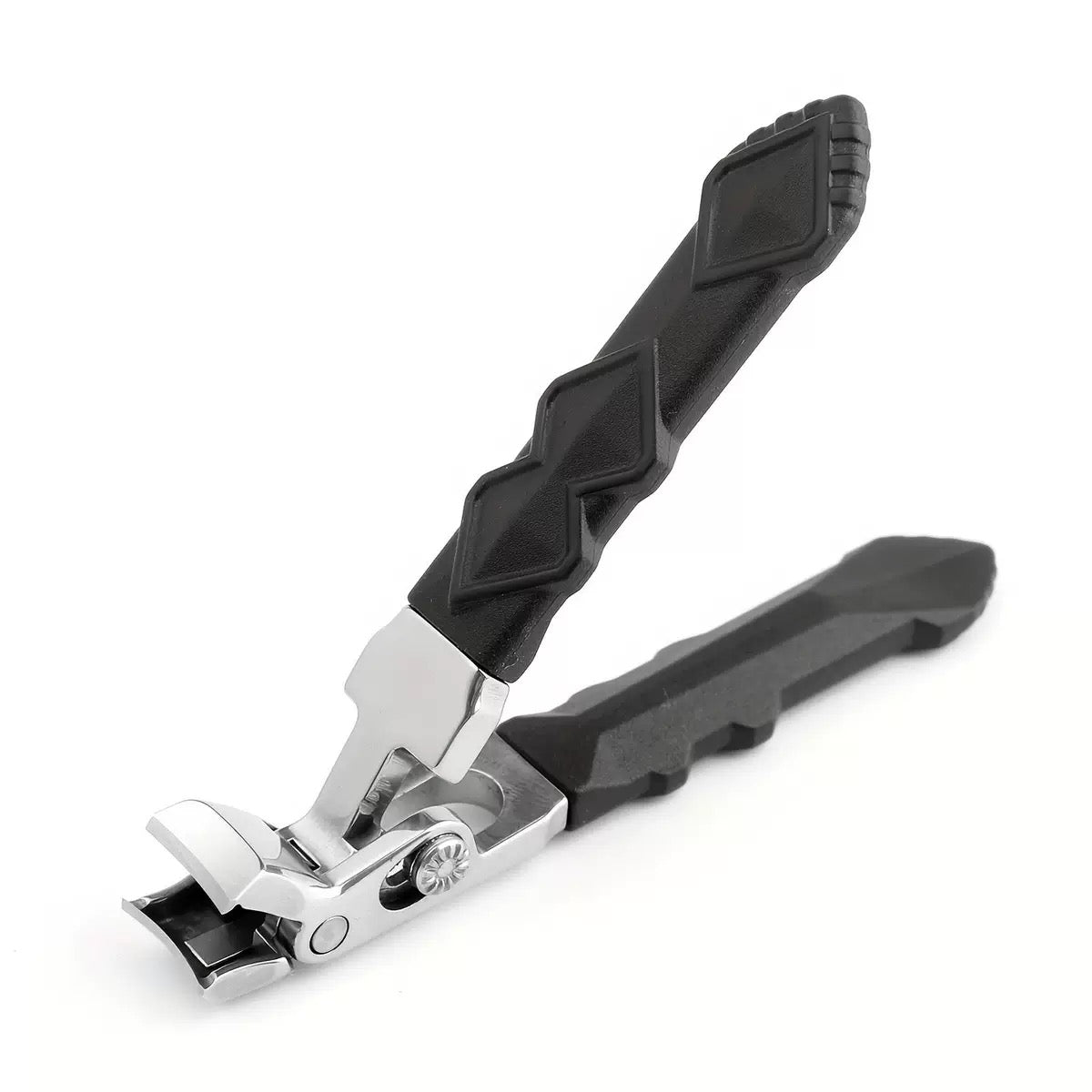 Cortauñas Ergonómico de Acero Inoxidable para Ancianos – Mango Largo Antideslizante para Uñas Gruesas (Manos y Pies)