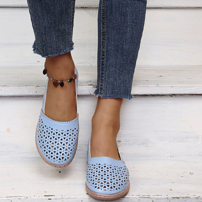 Sandalias ortopédicas para mujer con cuña – diseño perforado y transpirable, comodidad sin dolor durante todo el día ✨