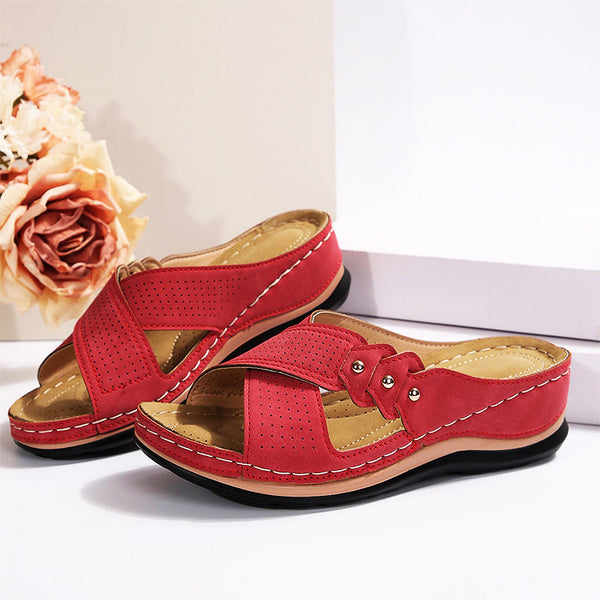Sandalias ortopédicas cómodas para usar todo el día, alivian los dolores de espalda y pies. 🔥 Segundo par a mitad de precio.