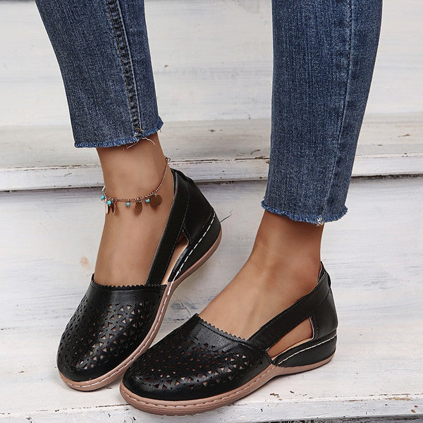Sandalias ortopédicas para mujer con cuña – diseño perforado y transpirable, comodidad sin dolor durante todo el día ✨