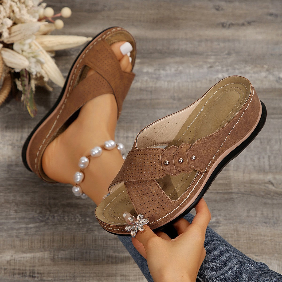 Sandalias ortopédicas cómodas para usar todo el día, alivian los dolores de espalda y pies. 🔥 Segundo par a mitad de precio.