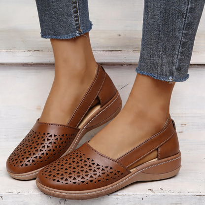 Sandalias ortopédicas para mujer con cuña – diseño perforado y transpirable, comodidad sin dolor durante todo el día ✨