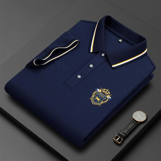 Polo de hombre cómoda – transpirable, no hace sudar, no aprieta, confort durante todo el día para personas mayores