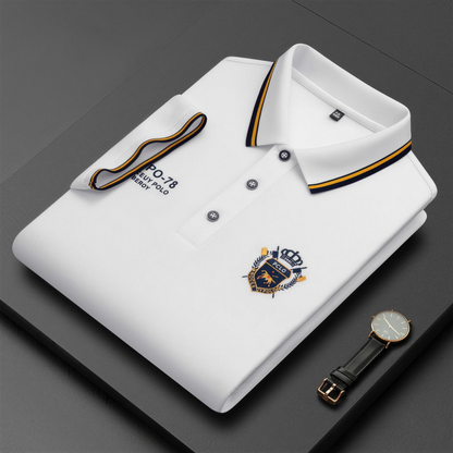 Polo de hombre cómoda – transpirable, no hace sudar, no aprieta, confort durante todo el día para personas mayores