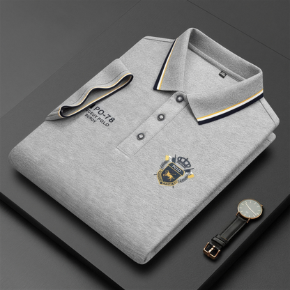 Polo de hombre cómoda – transpirable, no hace sudar, no aprieta, confort durante todo el día para personas mayores