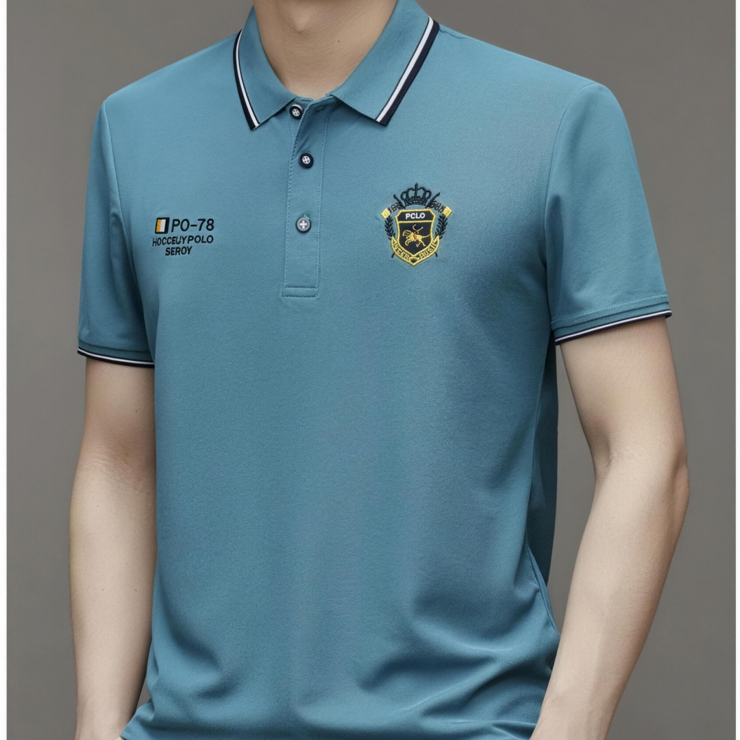 Polo de hombre cómoda – transpirable, no hace sudar, no aprieta, confort durante todo el día para personas mayores
