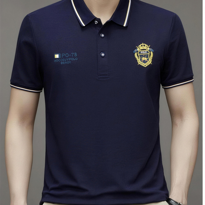 Polo de hombre cómoda – transpirable, no hace sudar, no aprieta, confort durante todo el día para personas mayores