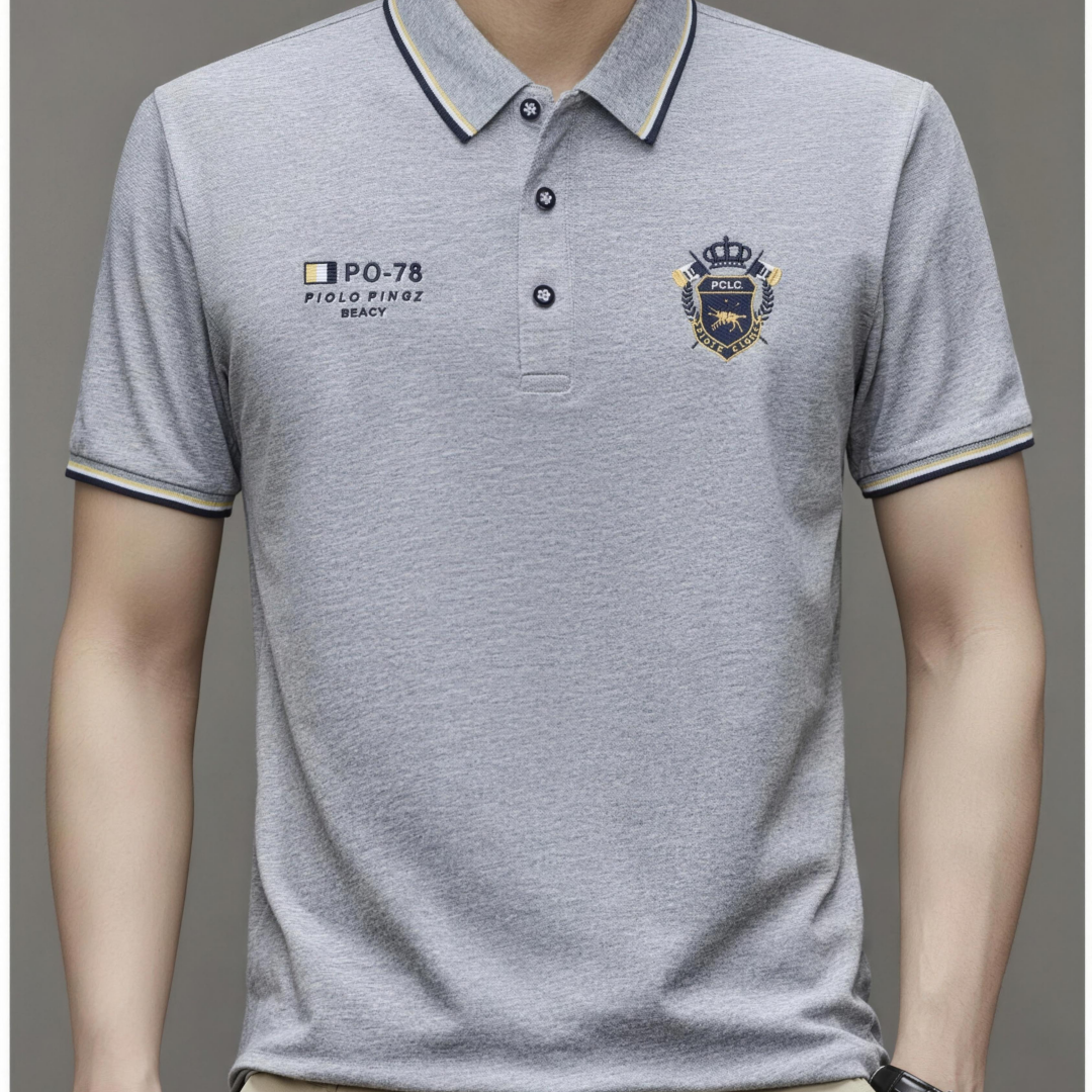 Polo de hombre cómoda – transpirable, no hace sudar, no aprieta, confort durante todo el día para personas mayores
