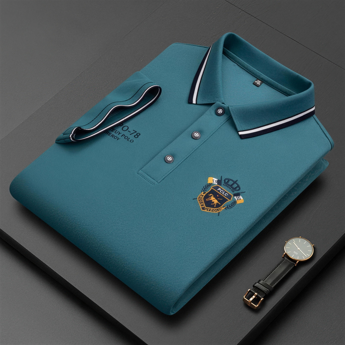 Polo de hombre cómoda – transpirable, no hace sudar, no aprieta, confort durante todo el día para personas mayores