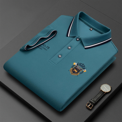Polo de hombre cómoda – transpirable, no hace sudar, no aprieta, confort durante todo el día para personas mayores